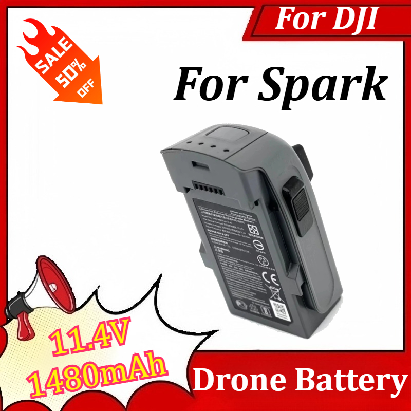 Drone Battery Li-Ion - 1480mAh 11.4V Battery for DJI Spark