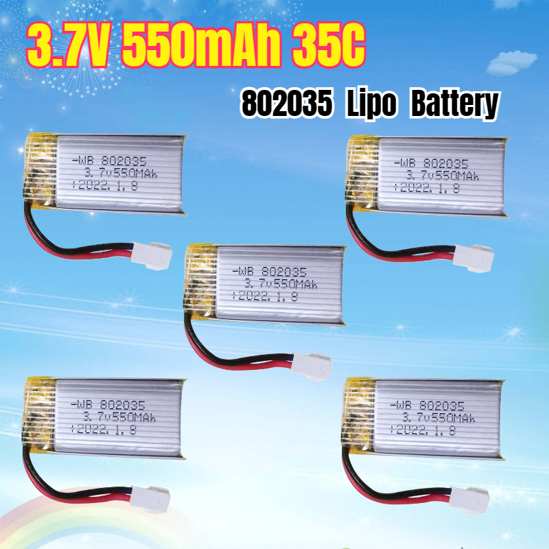 3.7V 550mAh 35C Lipo Battery 8 - Drone Battery Li-Ion ulasan dan harga