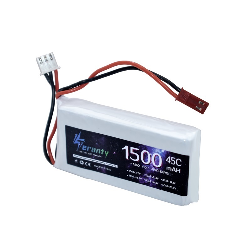 7.4V LIPO Battery 2s 1500MAH 1 - Drone Battery Li-Ion ulasan dan harga